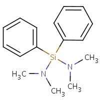 Bis(dimethylamino)diphenylsilane formula graphical representation