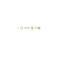 Uranium monosulfide formula graphical representation