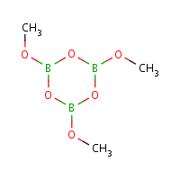 Trimethoxyboroxine formula graphical representation