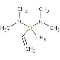 Bis(dimethylamino)methylvinylsilane formula graphical representation
