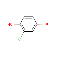 Chlorohydroquinone formula graphical representation