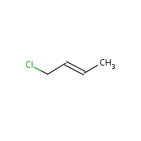 1-Chloro-2-butene formula graphical representation