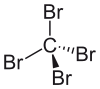 Carbon tetrabromide formula graphical representation