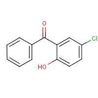 Chlorohydroxy benzophenone formula graphical representation
