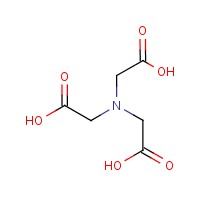 Nitrilotriacetic acid formula graphical representation