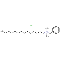 Miristalkonium chloride formula graphical representation