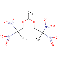 Bis(2,2-dinitropropyl)acetal formula graphical representation
