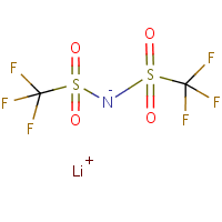 Lithium bis(trifluoromethylsulfonyl)imide formula graphical representation