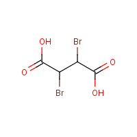 2,3-Dibromosuccinic acid formula graphical representation