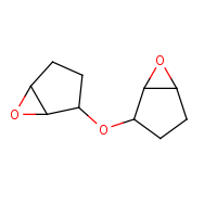Bis(2,3-epoxycyclopentyl) ether formula graphical representation