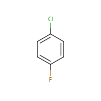 1-Chloro-4-fluorobenzene formula graphical representation