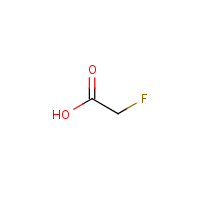 Fluoroacetic acid formula graphical representation