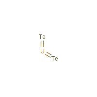 Uranium telluride formula graphical representation