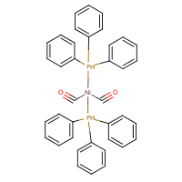 Bis(triphenylphosphine)dicarbonylnickel formula graphical representation
