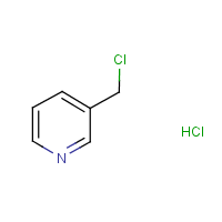 3-(Chloromethyl)pyridine hydrochloride formula graphical representation