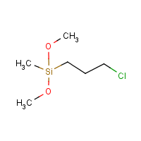 3-Chloropropylmethyldimethoxysilane formula graphical representation
