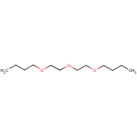 Diethylene glycol dibutyl ether formula graphical representation