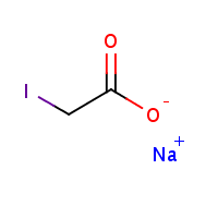 Sodium iodoacetate formula graphical representation