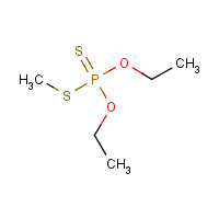 O,O-Diethyl S-methyl dithiophosphate formula graphical representation