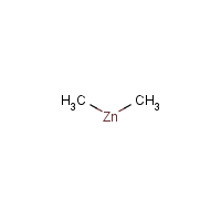 Dimethylzinc formula graphical representation