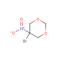 Bromonitrodioxane formula graphical representation