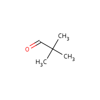 Pivalaldehyde formula graphical representation