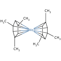 Molybdenum, bis((1,2,3,4,5,6-eta)-1,3,5-trimethylbenzene)- formula graphical representation