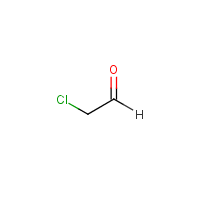 Chloroacetaldehyde formula graphical representation