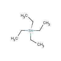 Tetraethyl tin formula graphical representation