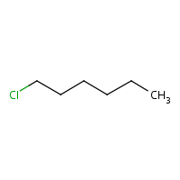 1-Chlorohexane formula graphical representation