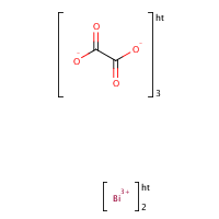 Bismuth oxalate formula graphical representation