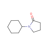N-Cyclohexyl-2-pyrrolidinone formula graphical representation