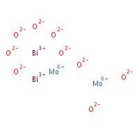 Bismuth molybdenum oxide formula graphical representation