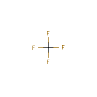 Tetrafluoromethane formula graphical representation