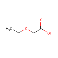 Ethoxyacetic acid formula graphical representation