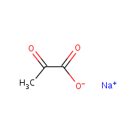 Sodium pyruvate formula graphical representation