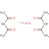 Bis(acetylacetonato)titanium oxide formula graphical representation