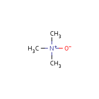 Trimethylamine-N-oxide formula graphical representation