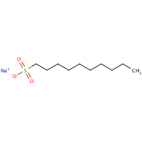 1-Decanesulfonic acid, sodium salt formula graphical representation