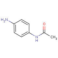 p-Aminoacetanilide formula graphical representation