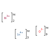 Bismuth stannate formula graphical representation