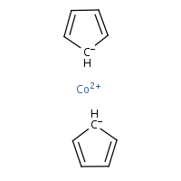 Cobaltocene formula graphical representation