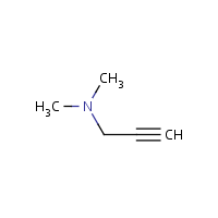 3-Dimethylamino-1-propyne formula graphical representation