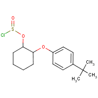 Chlorosulfurous acid, 2-(p-t-butylphenoxy)cyclohexyl ester formula graphical representation