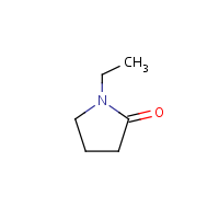 N-Ethyl-2-pyrrolidone formula graphical representation