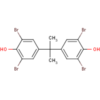 2,2',6,6'-Tetrabromobisphenol A formula graphical representation