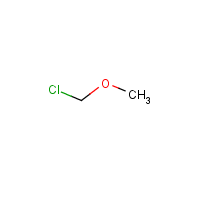 Chloromethyl methyl ether formula graphical representation