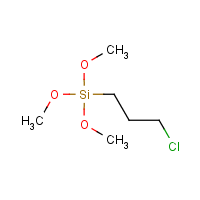 3-Chloropropyltrimethoxysilane formula graphical representation