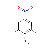 2,6-Dibromo-4-nitroaniline formula graphical representation