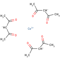 Cobalt(III) acetylacetonate formula graphical representation